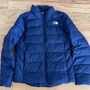 The North face, womens size M, navy blue down puffer